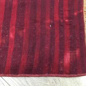 Kilim rug, Small turkish rug, Vintage rug, Bohemian rug, Carpet rug, 1.3x3 feet, Wool rug, Handmade rug, Front door rug, Boho rug, RK 10155 image 9