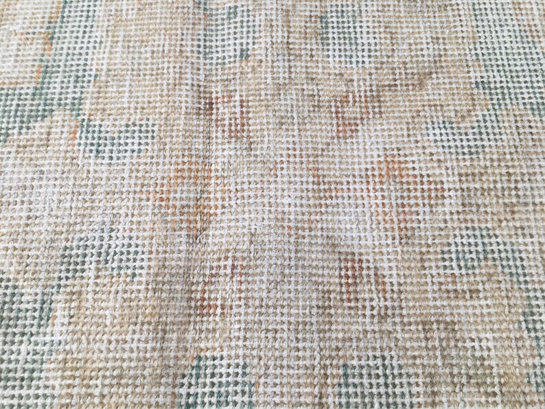 Coral Oushak Rug | 4.4x7.3 ft Living Room | Distressed Vintage Anatolian Wool image 6