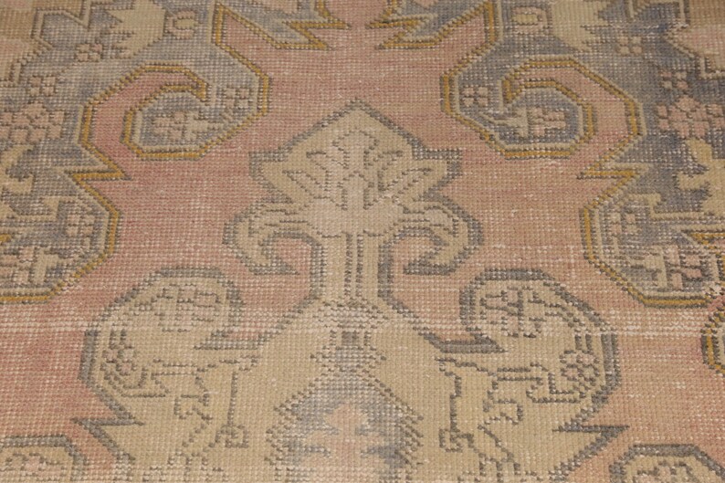 Muted Pink Rug, Handmade Area Rug, Living Room Rug, Ethnic Rug, Bedroom ...