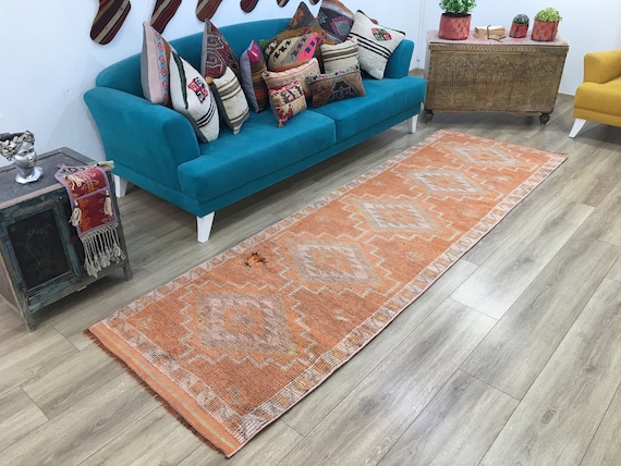 専用になりました　113×204 ViNTAGE TURKiSH RUG 8' X 11' Vintage Turkish Rug, Cream & Off-White - Kluks