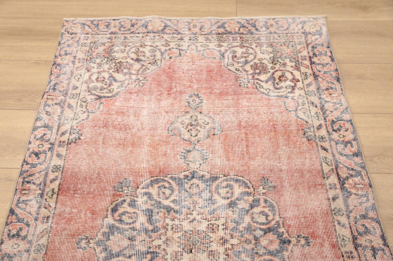 Turkish Wool Rug, Vintage Rug, Rustic Area Rug, Durable Rug, Easy to