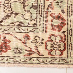 colorful rug, 70s rug, used rugs, boho area rug, kilim rug, vintage oushak rug, hand woven rug, large oushak rug, 4.7 x 8.3 ft RK 8809 image 10