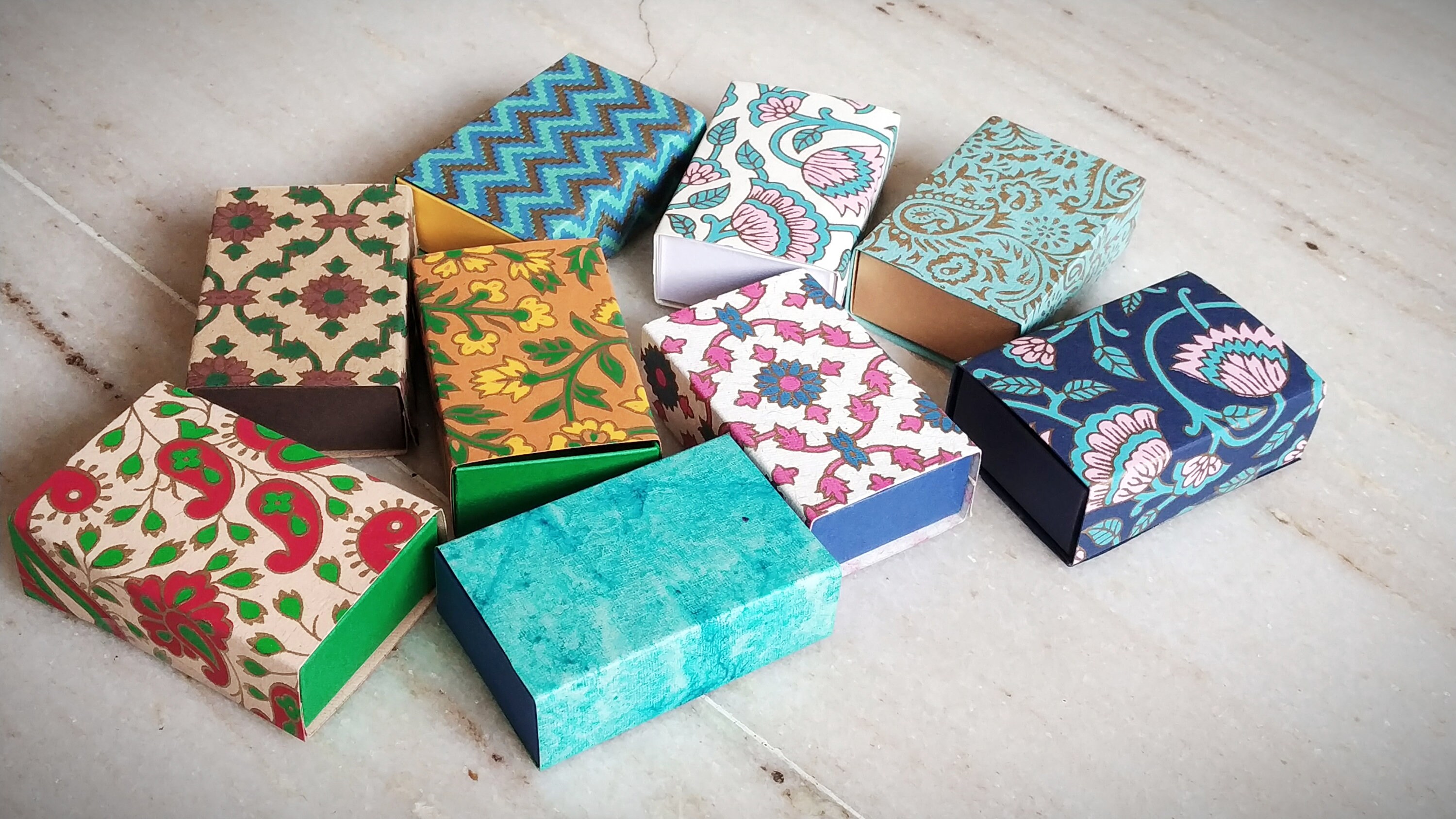 25 assorted gift boxes slide boxes 3 x2 x1 inch dye cut Etsy