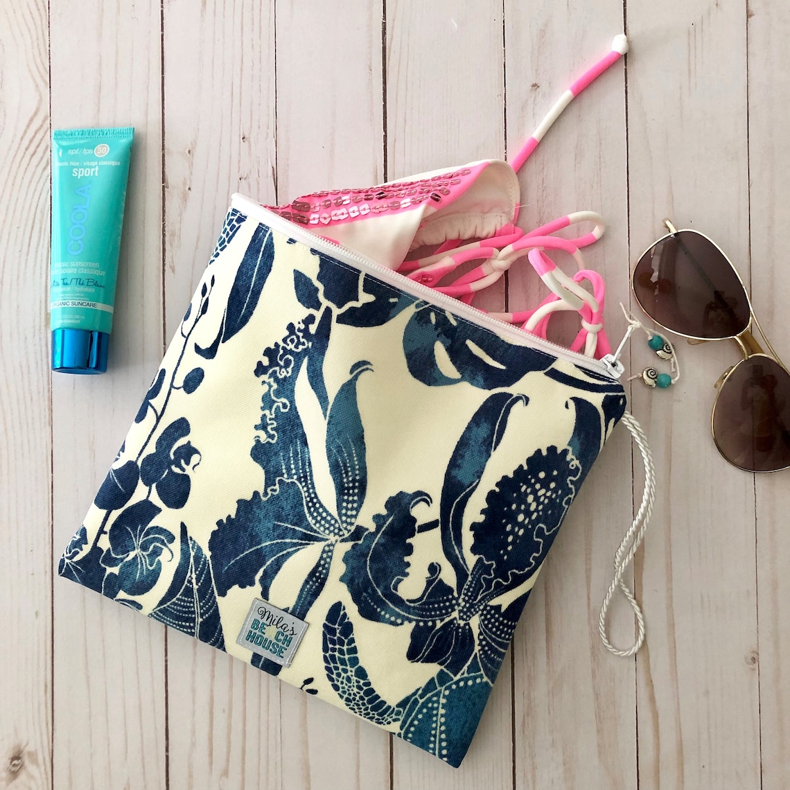 Wet Bag / Waterproof Bag / Swim Bag / Bikini Bag Etsy