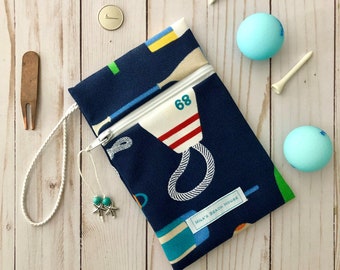 Golf zippered pouch / golf gifts