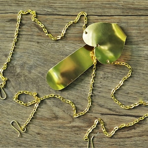 Handmade Women&#39;s Brass Chatelaine (Belt Hanger) 18th Century Reproduction