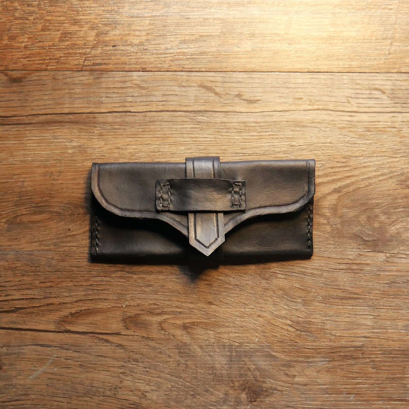 Handmade Leather Money Wallet 18th Century Reproduction - Etsy