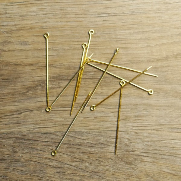Pack of 10 Brass Garment Pins 18th century Reproduction