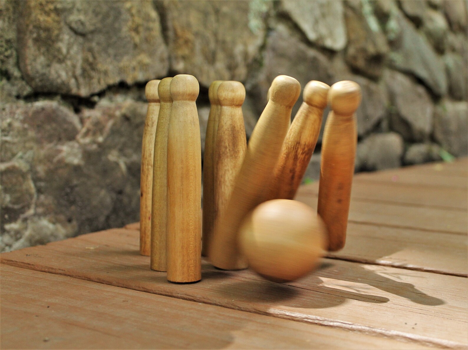 Ninepin a 18th century Bowling Game Etsy