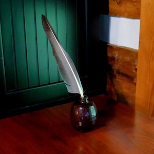 Hand-cut Goose Feather Quill Pen 18th Century Reproduction