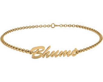 Personalized Ankle Name Bracelet, 15 Fonts Style To Choose, Personalized Your Anklet Bracelet, Personalized Any Name, Anklet Gift Jewelry