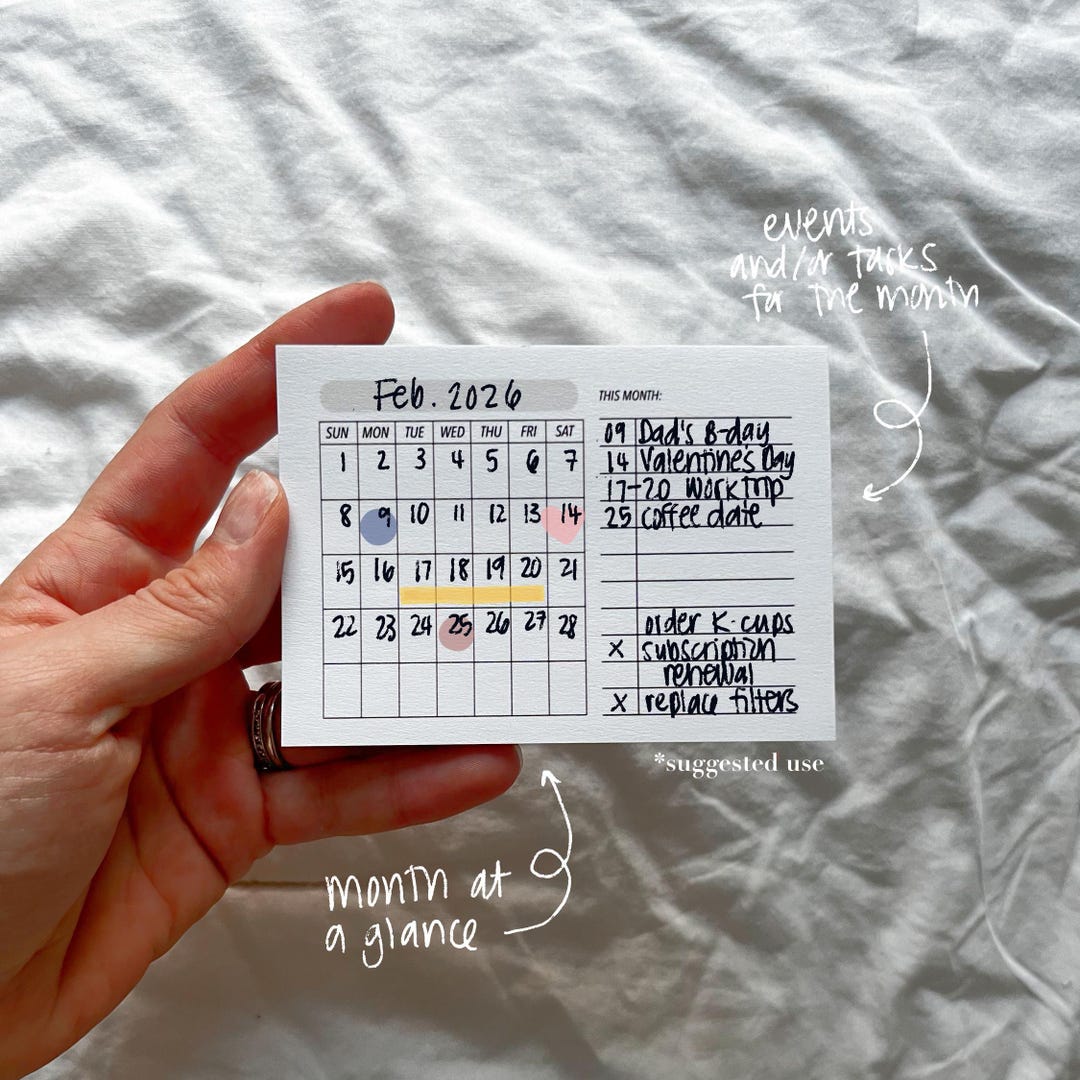Date Sticky Notes Calendar | Functional Sticky Notes | 3x4 In. - Etsy