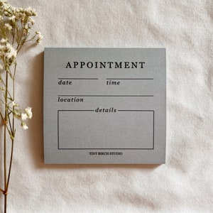 Appointment | functional sticky notes | 3x3 in.