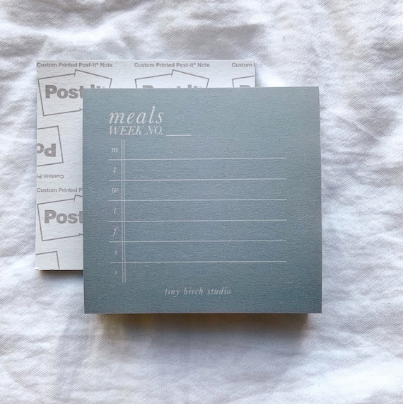 Meals | functional sticky notes | 3x3 in.