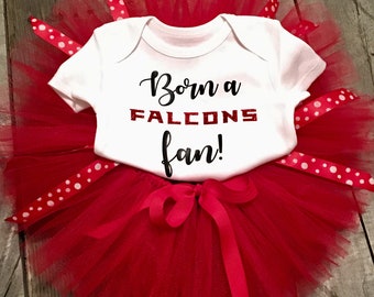 Atlanta Falcons onesie, Falcons tutu, Atlanta tutu, Falcons outfit, Falcons tutu outfit, baby girl outfit