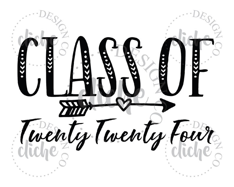 Class of 2024 Sublimation PNG DIGITAL DESIGN Instant Etsy