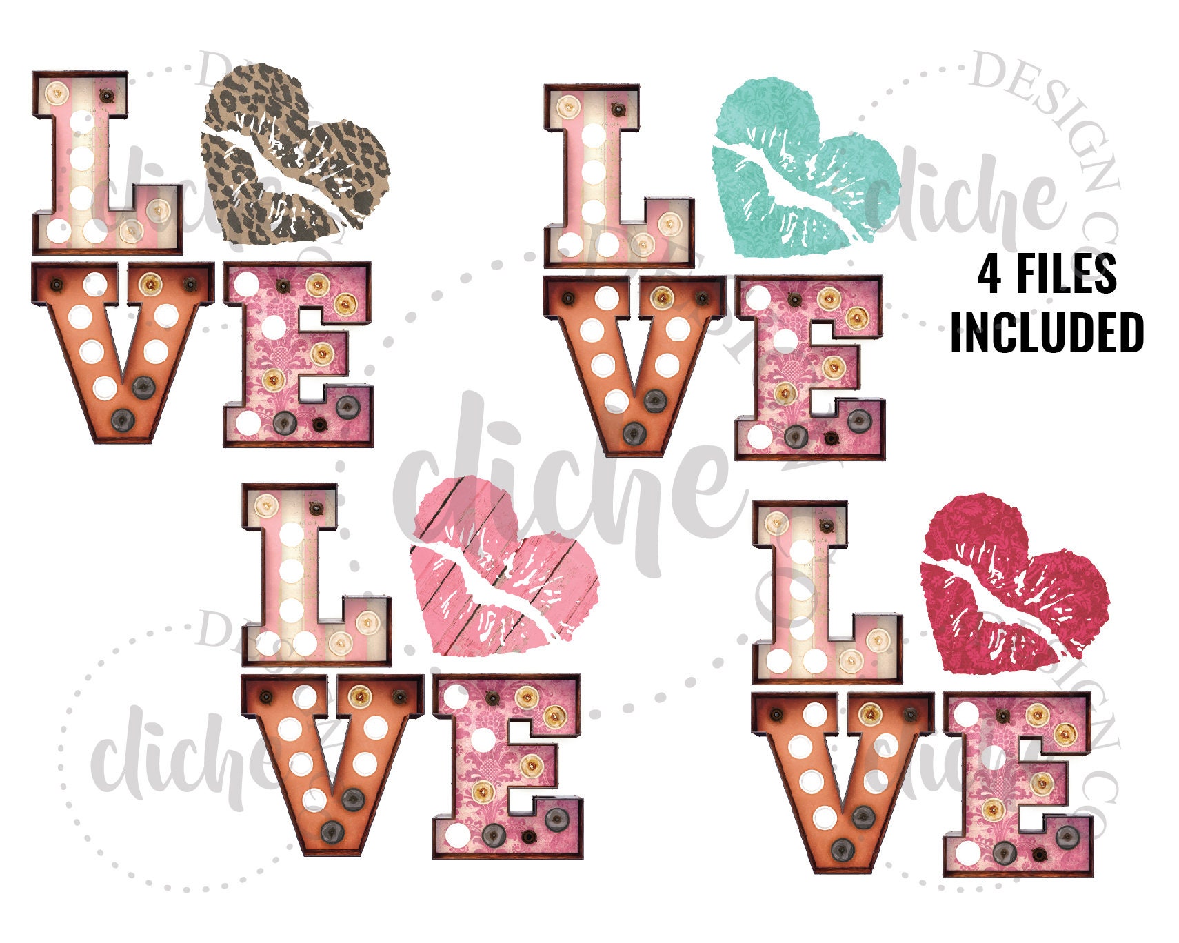 Download Valentine Sublimation Design Bundle Valentine Sublimation Etsy