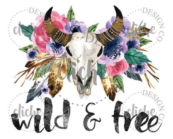 Download Wild Free Skull Sublimation Png Digital Design Instant Etsy