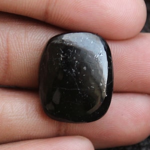 Black Tourmaline - Octagon Shape Cabochon, Black Tourmaline Cabochon For Jewelry Making,,21X17X5mm