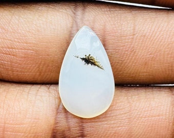 Natural Montana Agate Pear Cabochon, Jewelry Making (18X11X3 MM)