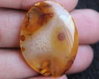 Montana Agate - Fancy Shape Cabochon, Montana Agate Cabochon For Jewelry Making,,32X23X3mm ( Free Drilling Available )
