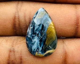Natural Pietersite Pear Shape Cabochon ,Pietersite Cabochon For Pendant Making,, 22X14X4  mm