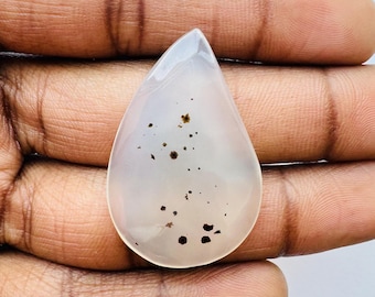 Natural Montana Agate Pear Cabochon, Jewelry Making (37X24X3 MM)