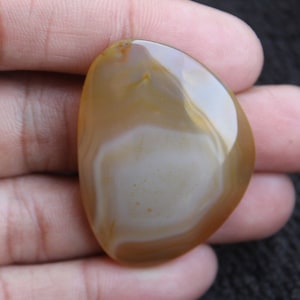 Montana Agate Fancy Shape Cabochon, Montana Agate Cabochon For Jewelry Making,,38X29X7mm Free Drilling Available image 1