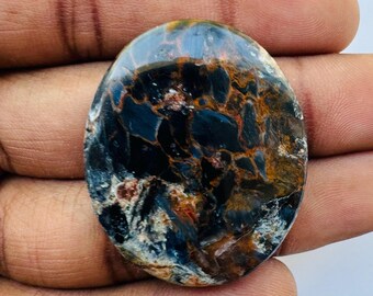 Natural Pietersite Oval Cabochon for Jewelry Making (38X31X6 MM)