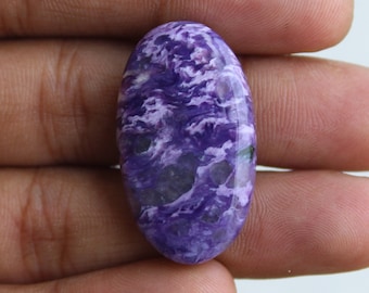 Unique  Charoite  Oval Shape Cabochon, Charorite Cabochon For Jewelry Making,,35X20X7 mm