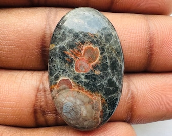 Peanut Obsidian - Oval Shape Cabochon, Peanut Obsidian For Jewelry Making,, 31X19X6 mm