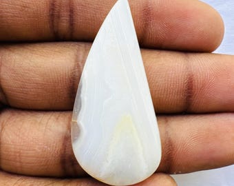 Natural Montana Agate Fancy Shape Cabochon, Montana Agate Cabochon For Jewelry Making,, 43X20X5 MM