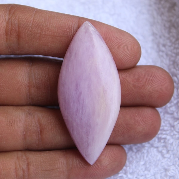 Kunzite Stone - Marquise shape Cabochon, Kunzite Stone For Pendant Jewelry Making,,50X22X6mm