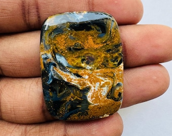 Natural Pietersite Cushion Cabochon, Jewelry Making (38X28X5 MM)