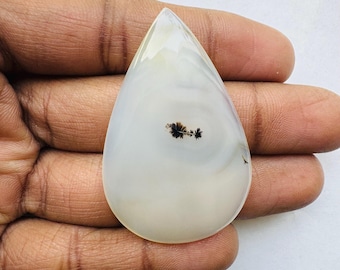 Natural Montana Agate Pear Cabochon, Jewelry Making (50X31X6 MM)