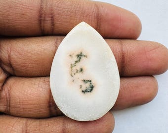 Natural Solar Quartz Pear Shape Cabochon, Solar Quartz Cabochon For Jewelry Making,, 38X27X5 MM