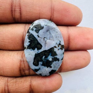 Genuine Gabbro Jasper Oval Shape Cabochon, Gabbro Jasper Cabochon For Jewelry Making,, 35X24X4 MM