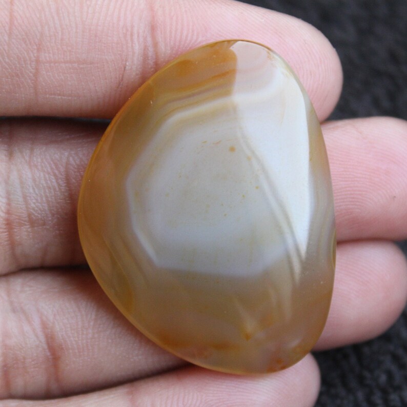 Montana Agate Fancy Shape Cabochon, Montana Agate Cabochon For Jewelry Making,,38X29X7mm Free Drilling Available image 2