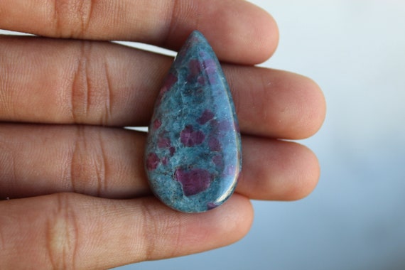 Top Polished Ruby Kyanite Cabochon Ruby Kyanite Gemstone  For Sale,,42X23X5 mm Oval Shape