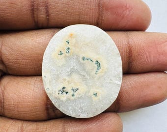 Natural Solar Quartz Oval Shape Cabochon, Solar Quartz Cabochon For Jewelry Making,, 31X26X5 MM