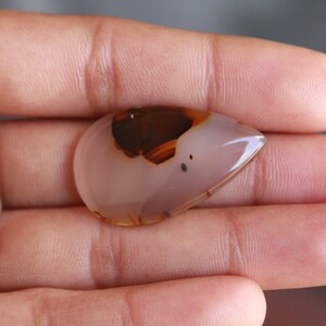 High Quality Montana Agate Pear Shape Cabochon,Montana Agate Cabochon For Jewelry Making,,35X21X5 mm,,DG-1725 image 5