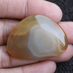 Montana Agate Fancy Shape Cabochon, Montana Agate Cabochon For Jewelry Making,,38X29X7mm Free Drilling Available image 4