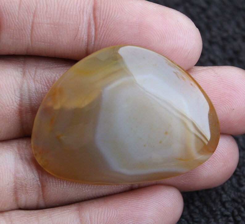 Montana Agate Fancy Shape Cabochon, Montana Agate Cabochon For Jewelry Making,,38X29X7mm Free Drilling Available image 4