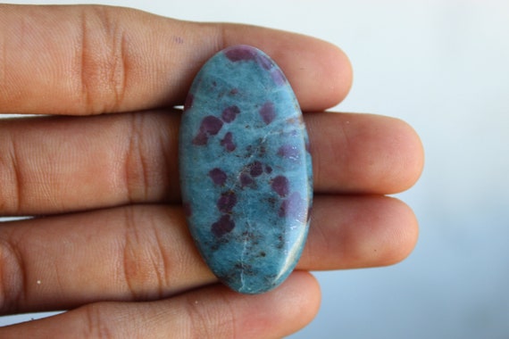 Top Polished Ruby Kyanite Cabochon Ruby Kyanite Gemstone  For Sale,,42X23X5 mm Oval Shape