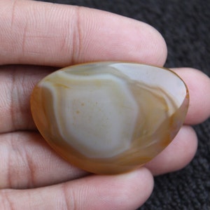 Montana Agate Fancy Shape Cabochon, Montana Agate Cabochon For Jewelry Making,,38X29X7mm Free Drilling Available image 3