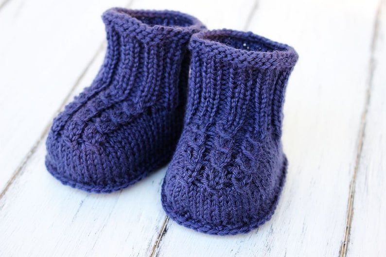 Baby Booties Knitting Pattern | Etsy