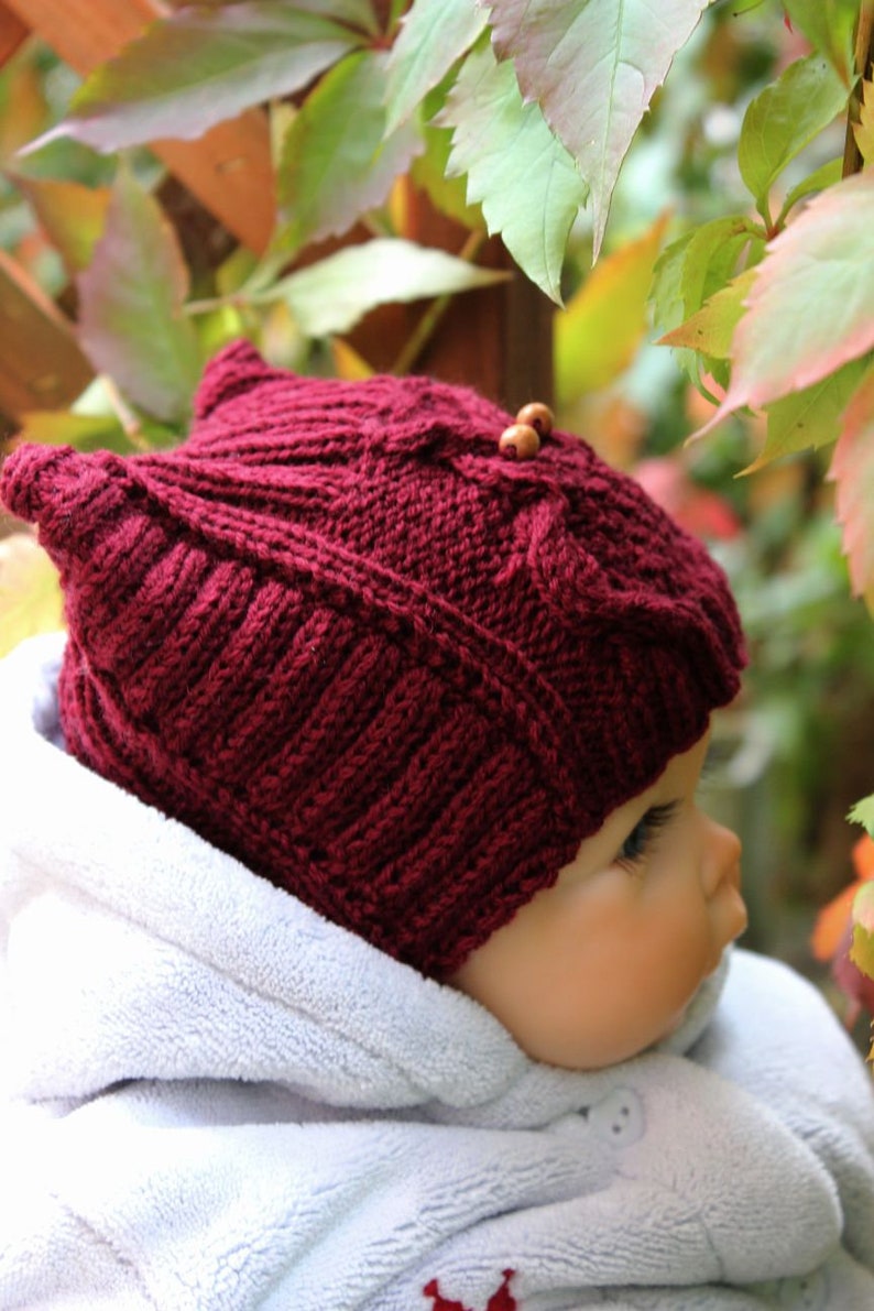 Owl Hat Knitting Pattern Etsy