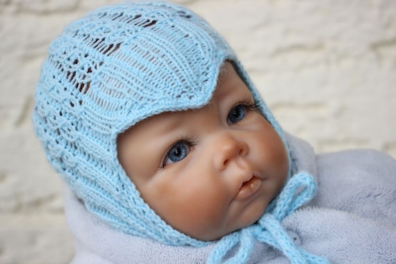 knitting pattern baby earflap hat