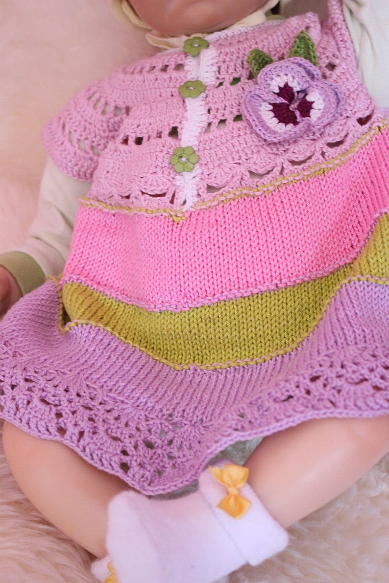 Baby Dress Crochet and Knitting Pattern