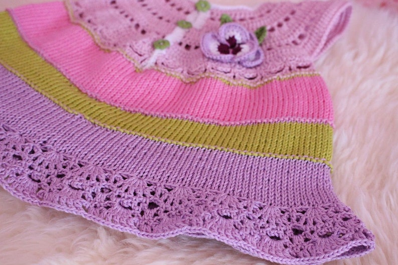 Baby Dress Crochet and Knitting Pattern